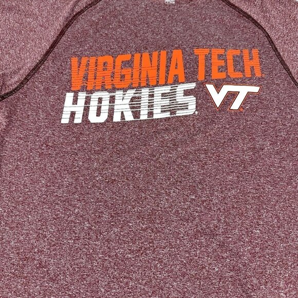 Virginia Tech Hokies Tee Shirt Short Sleeve Performance Size Small - Picture 1 of 7